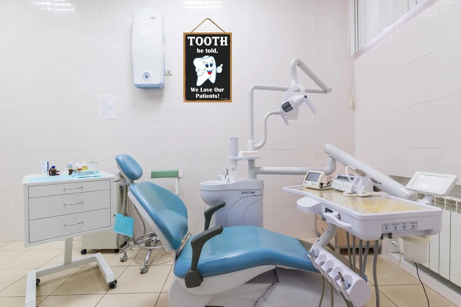 Funny Tooth Decor - Dentist Office Sign 11x6 - Image 7