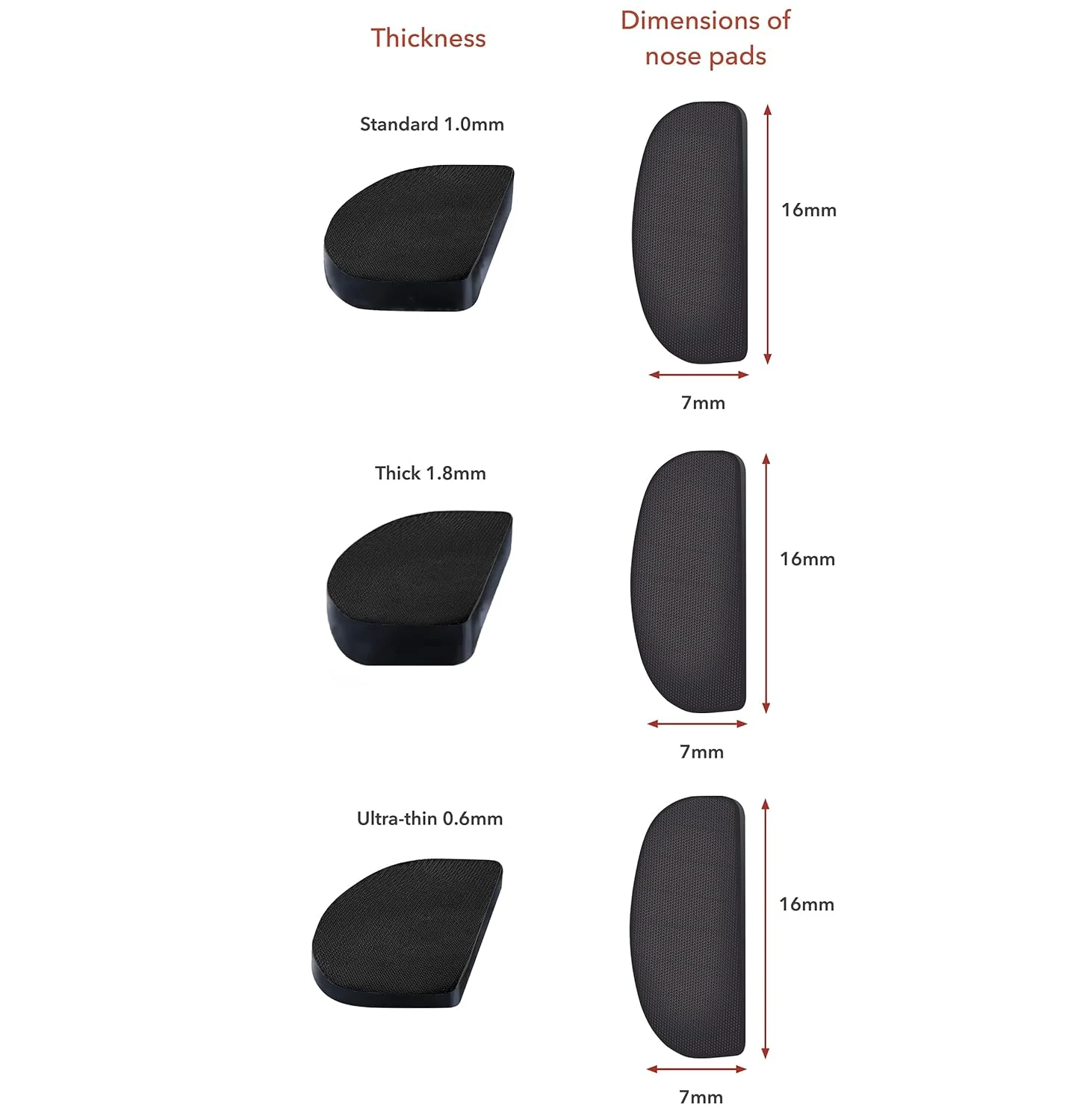 Setex Gecko Grip Glasses Nose Pads - Anti-Slip - Image 5