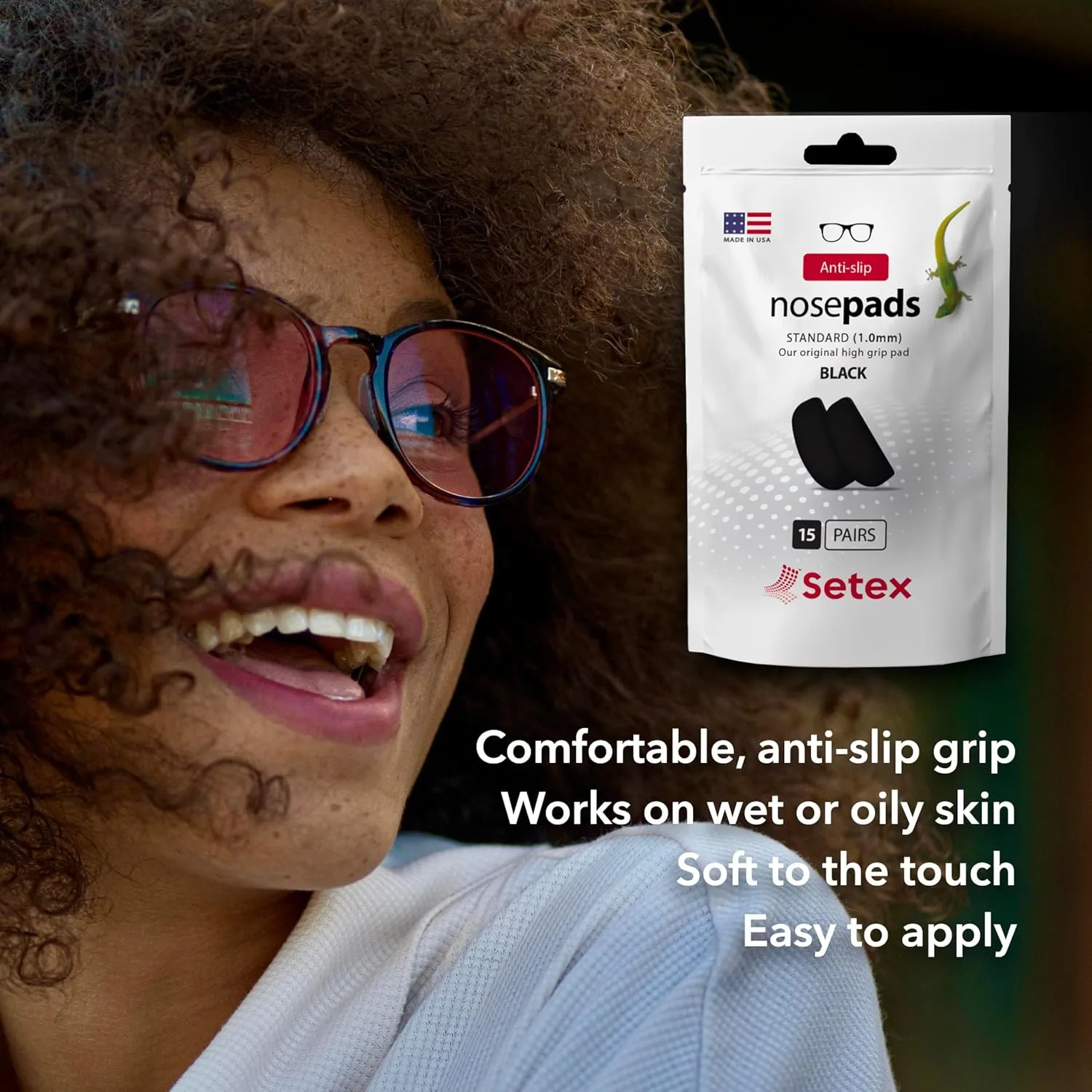 Setex Gecko Grip Glasses Nose Pads - Anti-Slip - Image 7