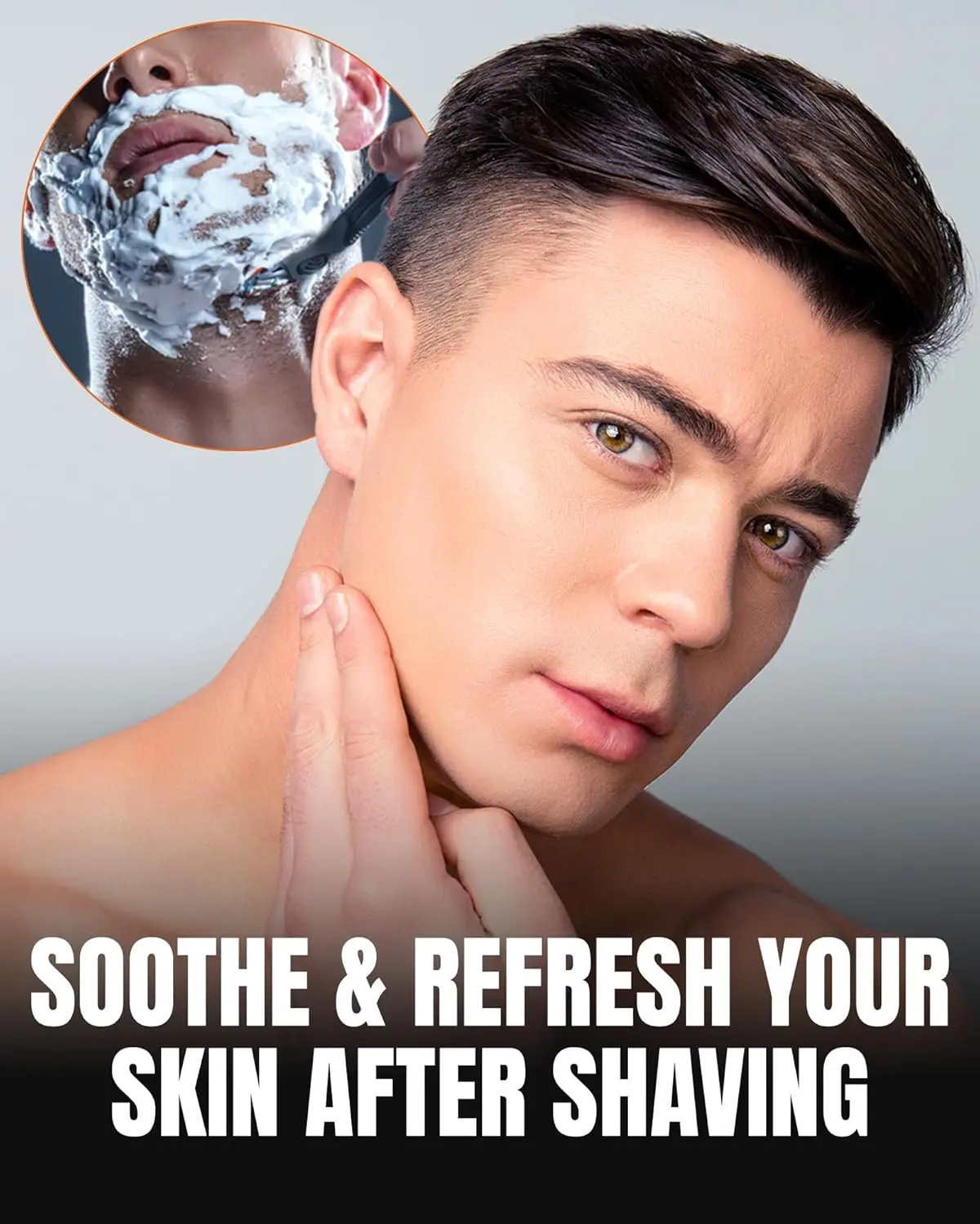 Gentleman Jon alum block in a plastic case soothes skin after shaving, preventing razor burn and closing pores for a fresh feeling.