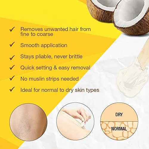 GiGi Coconut Flex Wax - Face & Body Waxing, Sensitive Skin - Image 4