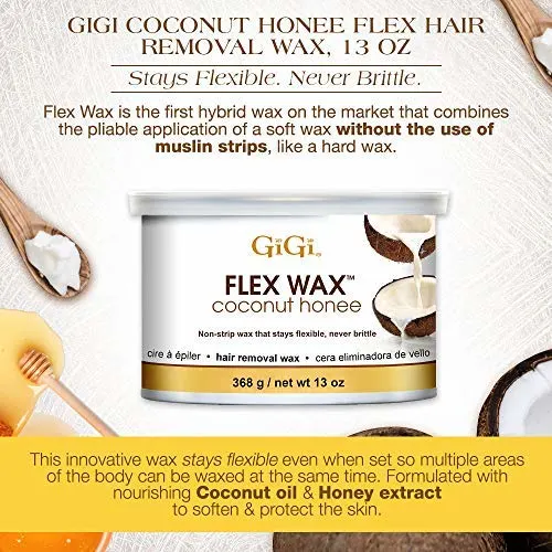 GiGi Coconut Flex Wax - Face & Body Waxing, Sensitive Skin - Image 6