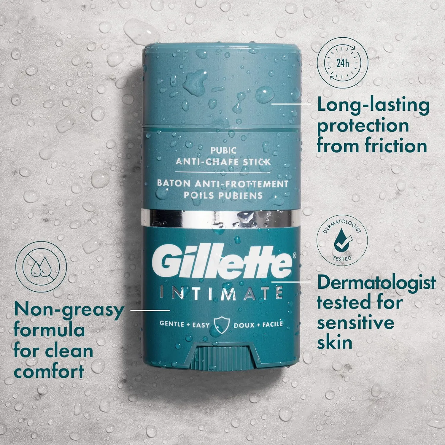 Gillette Anti-Chafe Stick - Reduce Rubbing & Irritation - Image 4