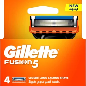 Four Gillette Fusion Power razor blade refills with five blades for a comfortable, close shave and precision trimmer for edging.