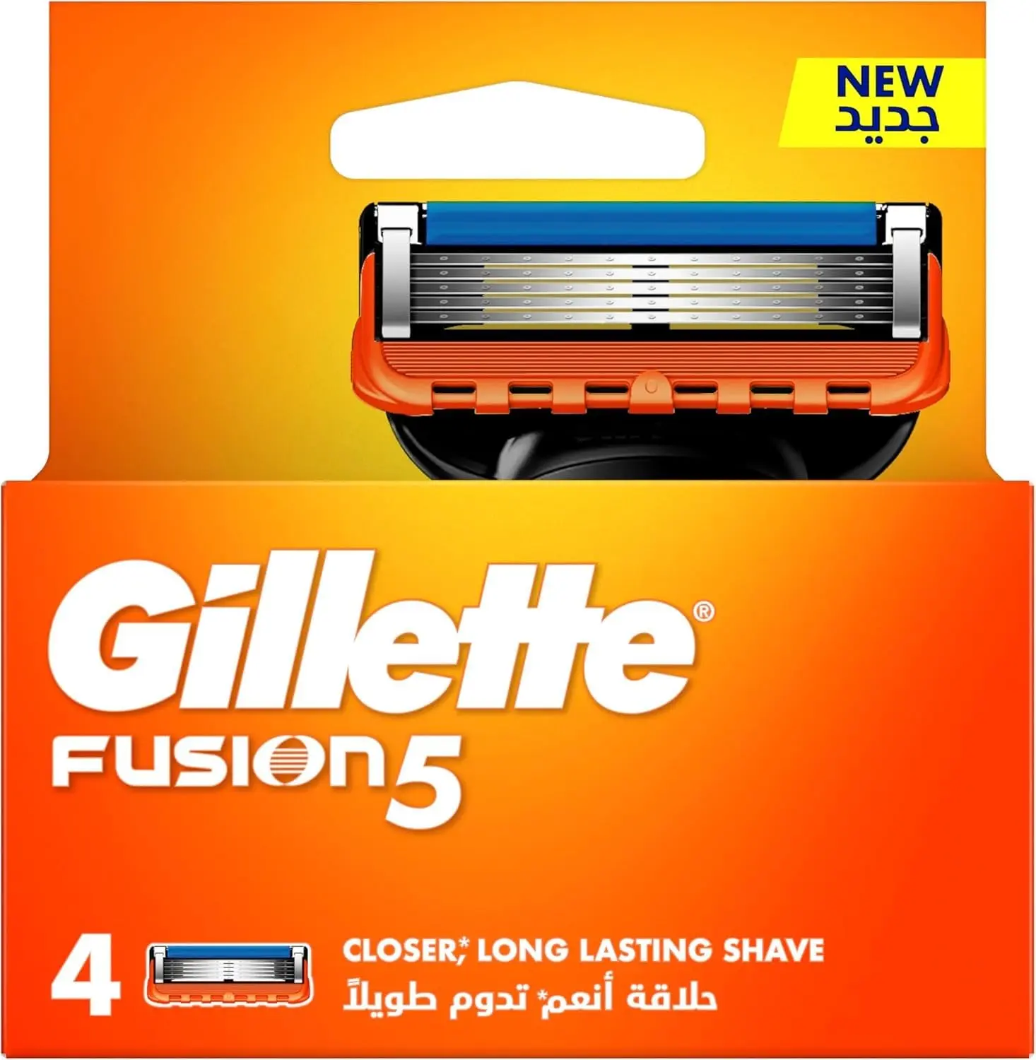 Four Gillette Fusion Power razor blade refills with five blades for a comfortable, close shave and precision trimmer for edging.