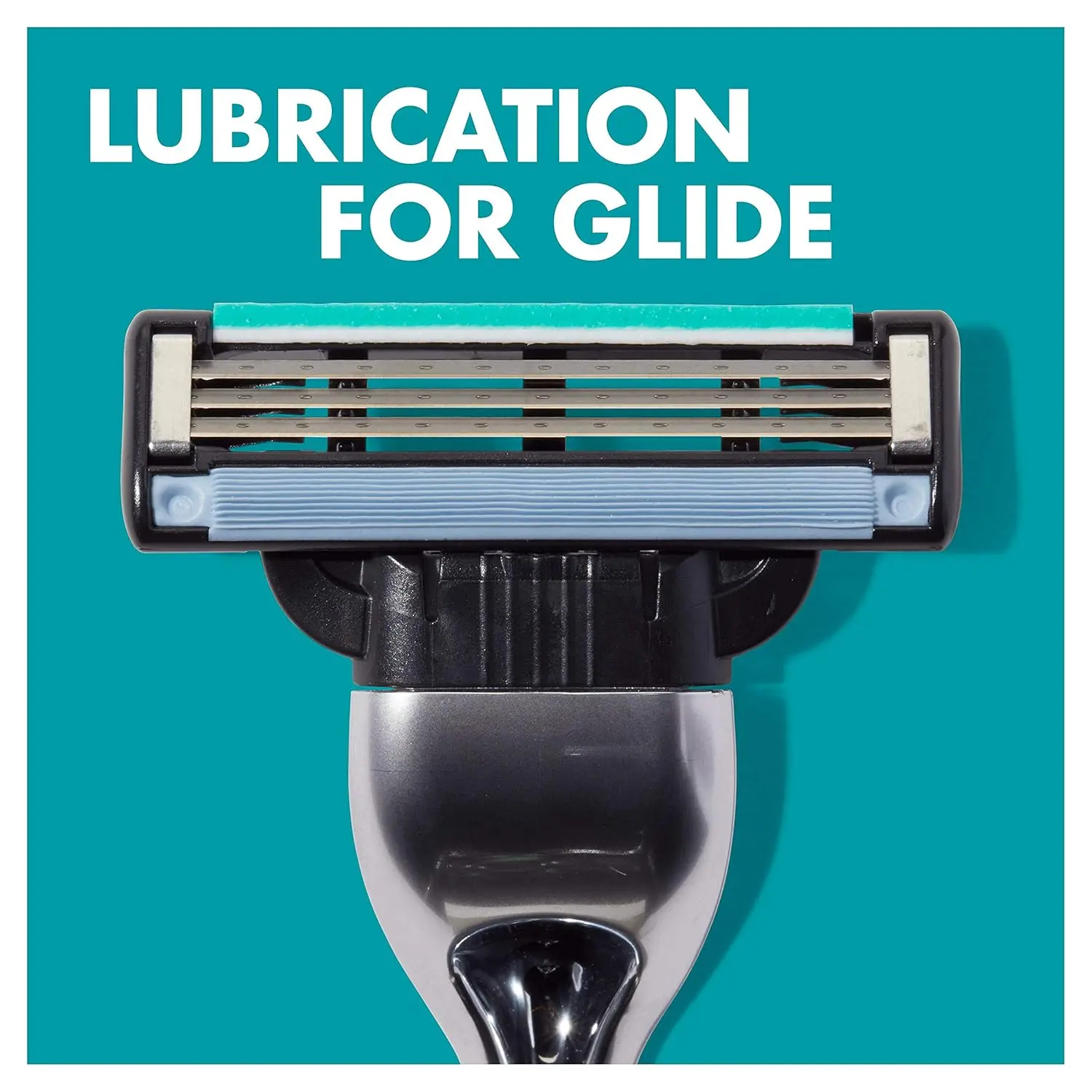 A pack of twelve Gillette Mach3 razor blade refills for men, featuring three stronger-than-steel blades and an enhanced Lubrastrip for a smooth shave.