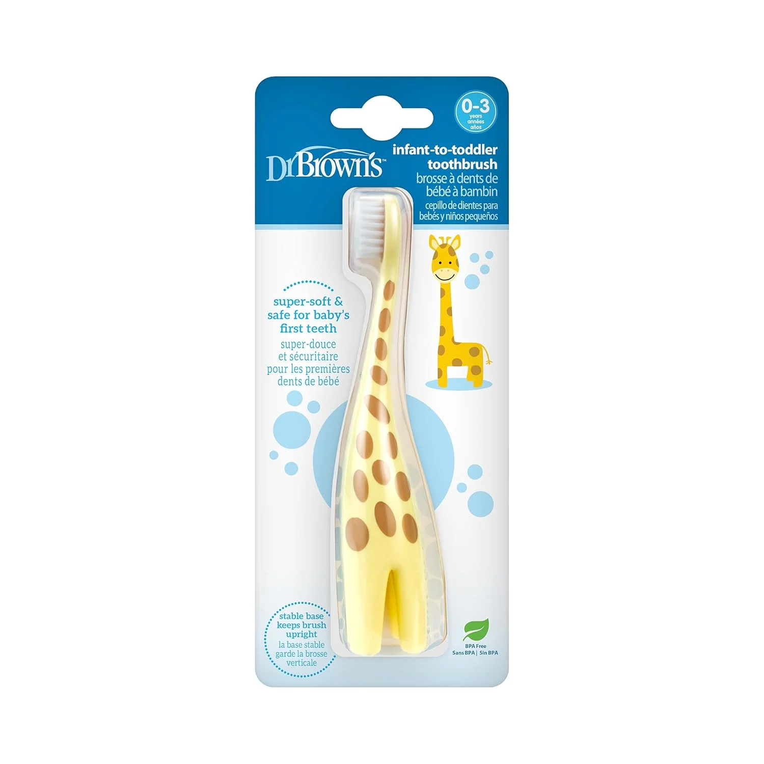 Dr. Brown's Giraffe Toothbrush - Infant & Toddler