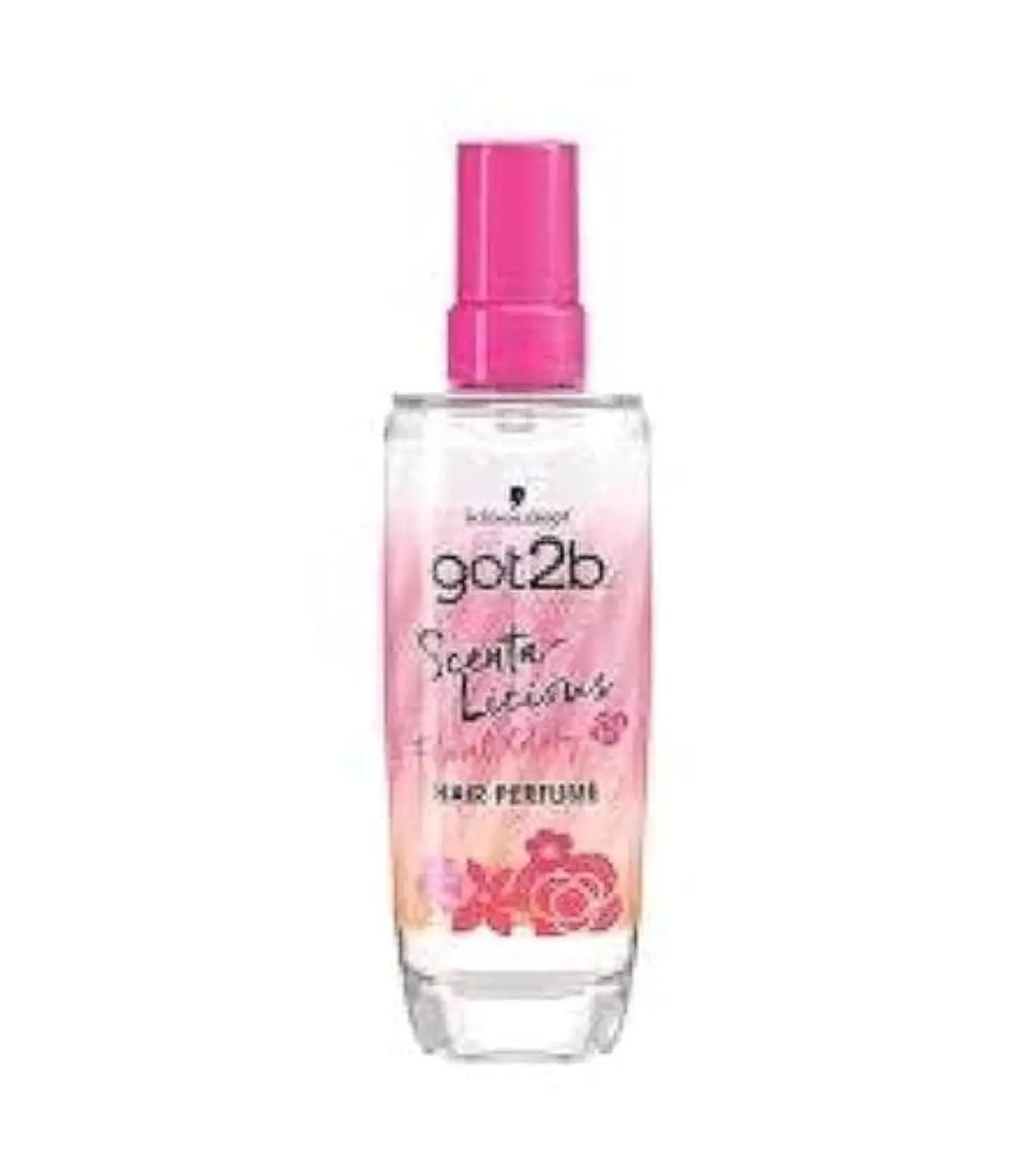 Schwarzkopf Got2b Floral Glory hair perfume for a scented and glossy finish, 75ml bottle.