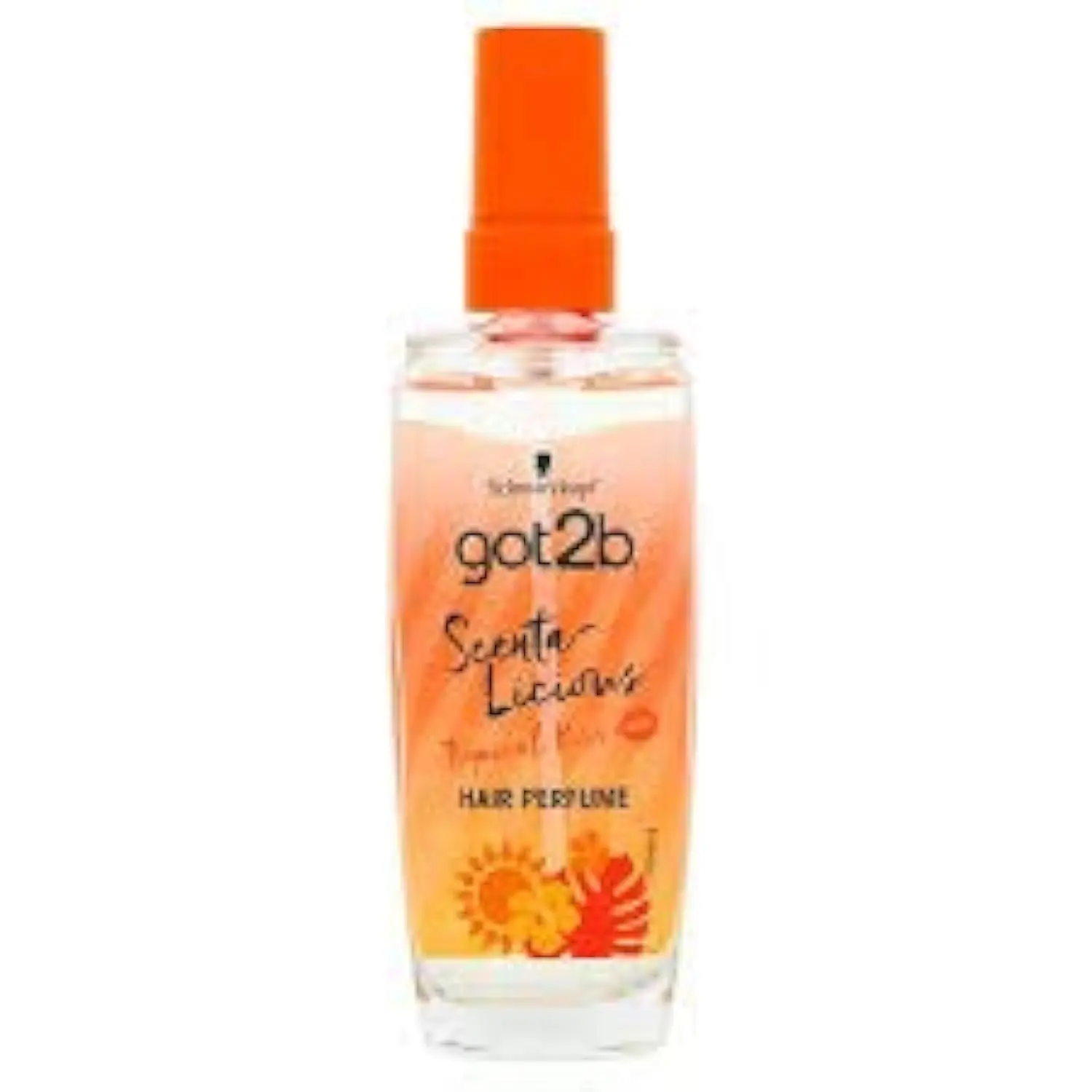 A 75ml bottle of Got2B Tropical Kiss Hair Perfume by Schwarzkopf.