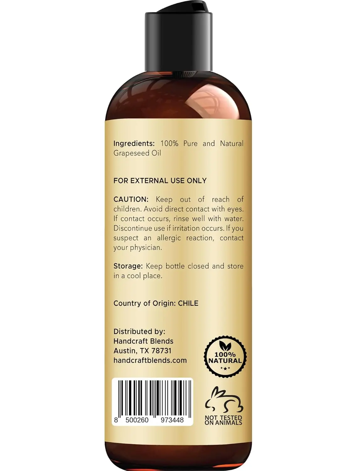 Grapeseed Oil 100% Pure - Skin, Hair & Massage - Image 3