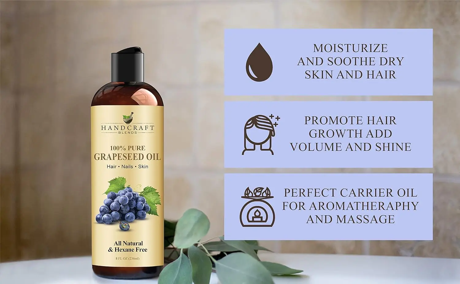 Grapeseed Oil 100% Pure - Skin, Hair & Massage - Image 5