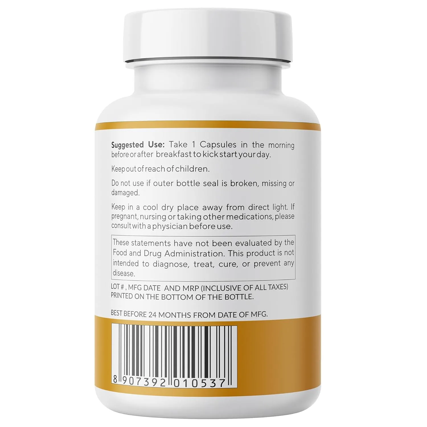 Grenera Turmeric Capsules - Curcumin with Black Pepper - Image 2
