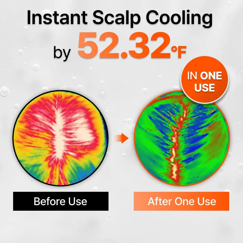 GROWTURN hair growth serum with built-in brush applicator for easy, targeted treatment of thinning hair and dry scalp.