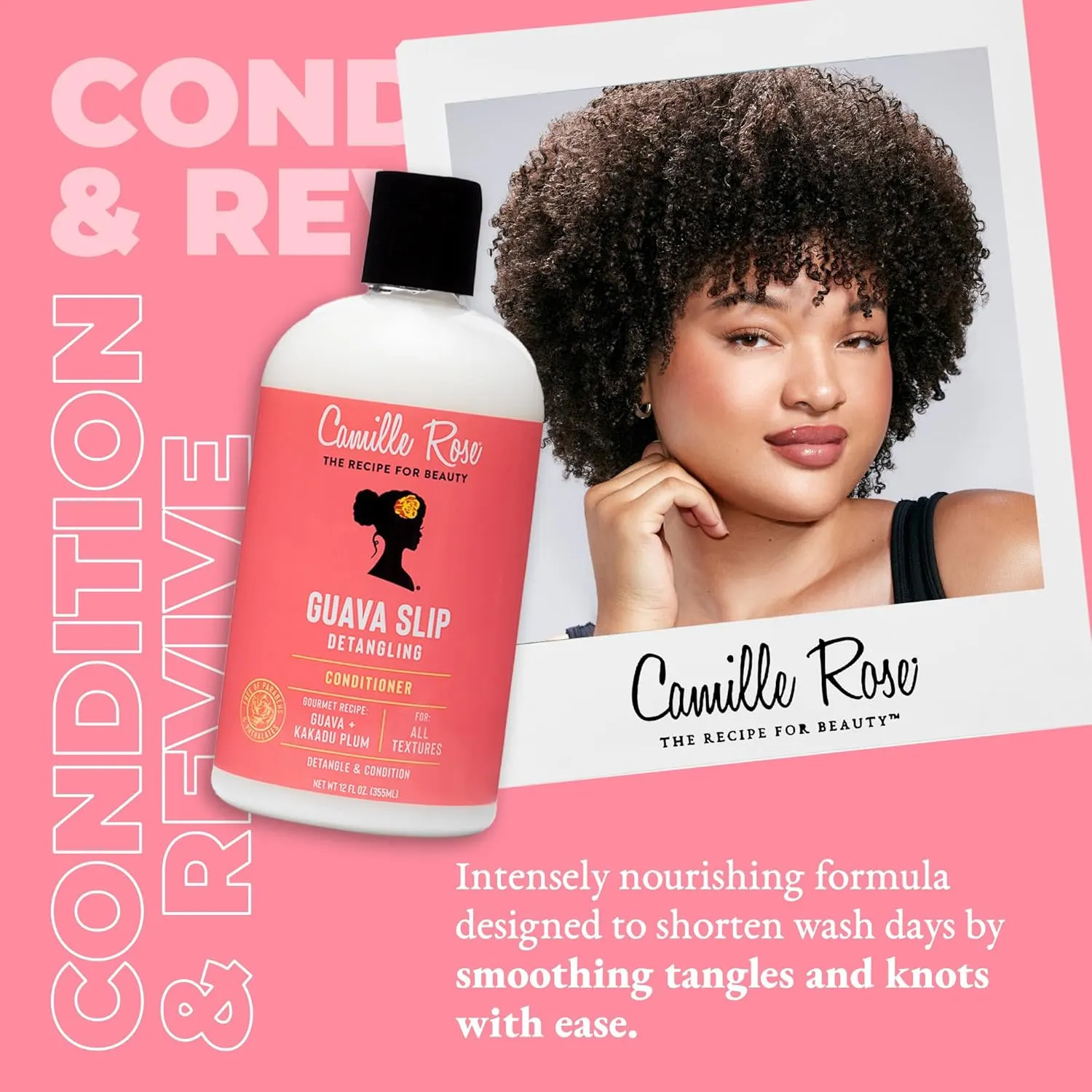 Camille Rose Guava Detangling Conditioner - Image 2