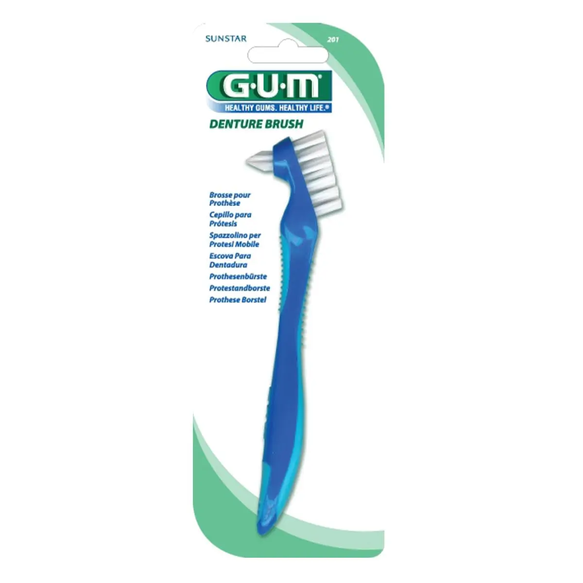 GUM Denture Brush - Effective Denture Cleaning