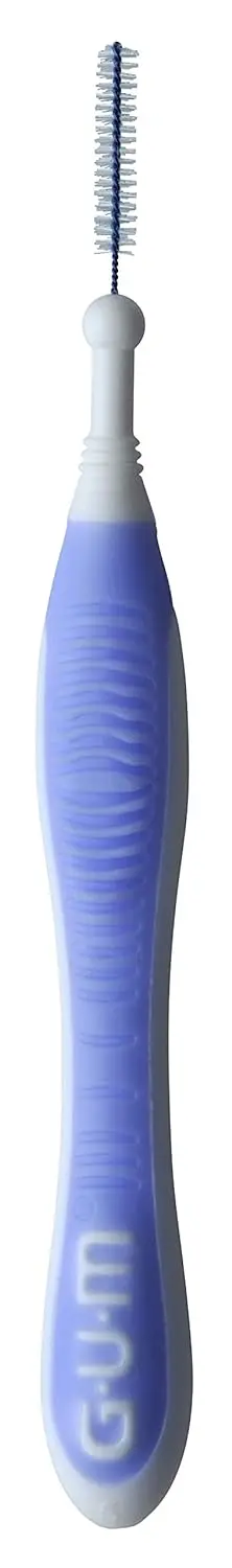 Blue Gum Trav-Ler interdental brush with ergonomic handle and antibacterial bristles for effective plaque removal and gentle cleaning.