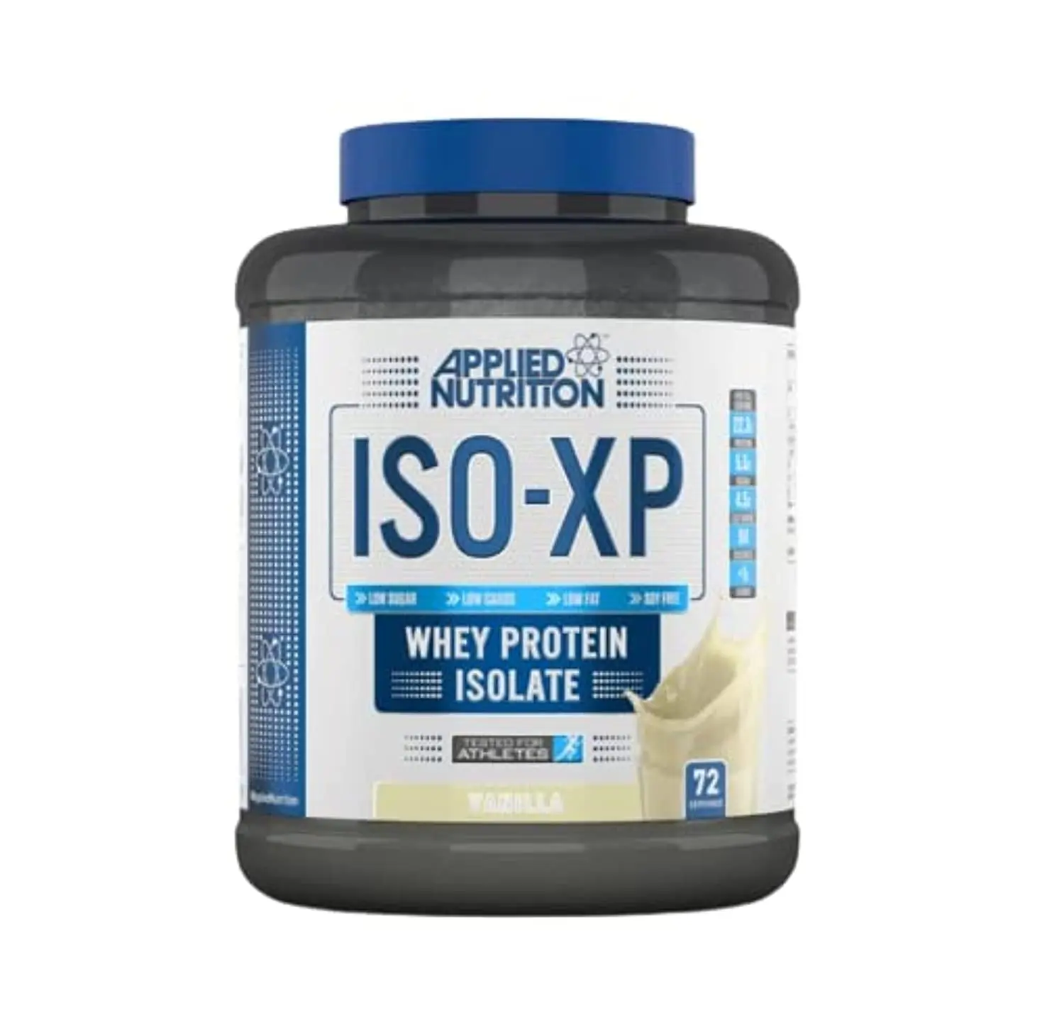 The Gym Keg vanilla flavored 100% whey protein isolate powder, a great supplement for adult fitness enthusiasts.