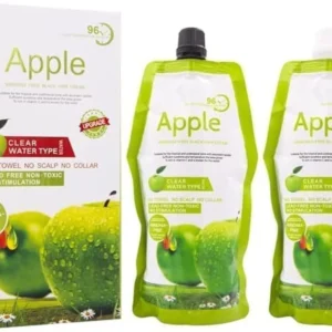 Ammonia-free black hair and beard dye cream with apple extract for vibrant, long-lasting color that penetrates deeply, protecting hair.