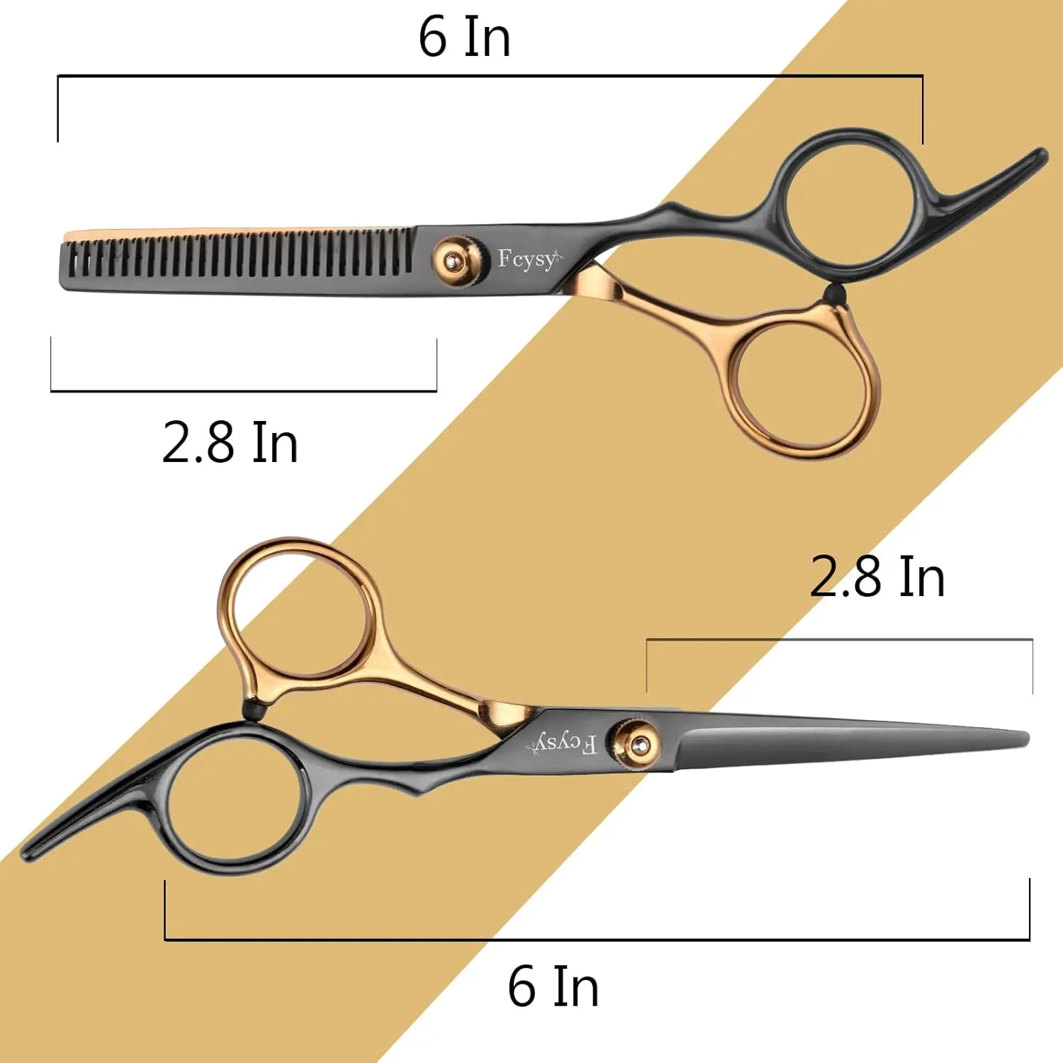 This professional hair cutting scissors kit includes barber shears, thinning scissors, a straight edge razor, and other salon supplies for men's and women's haircuts.