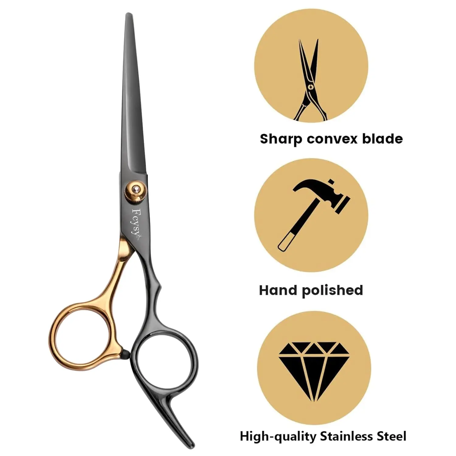 This professional hair cutting scissors kit includes barber shears, thinning scissors, a straight edge razor, and other salon supplies for men's and women's haircuts.