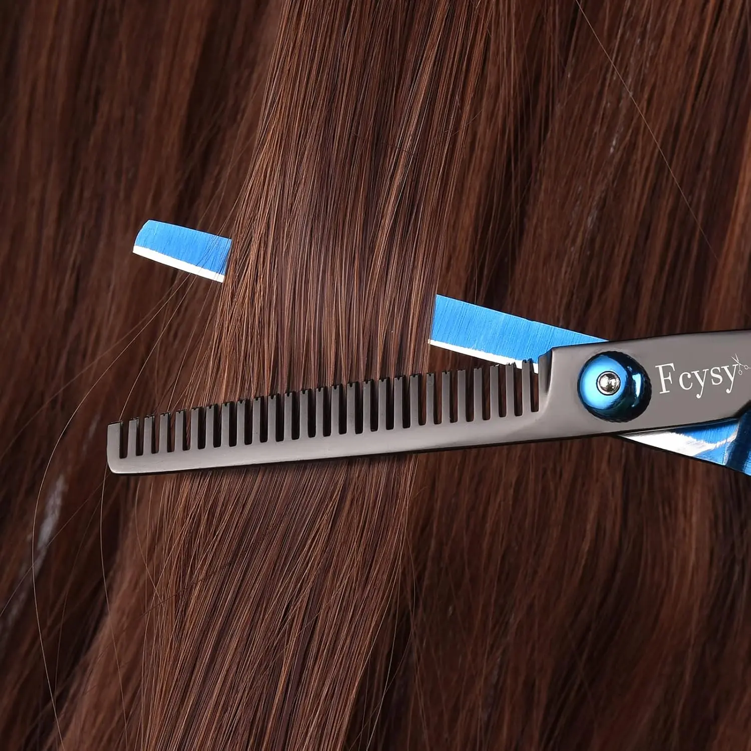 Fcysy stainless steel hair cutting scissors and thinning shears for professional haircuts.