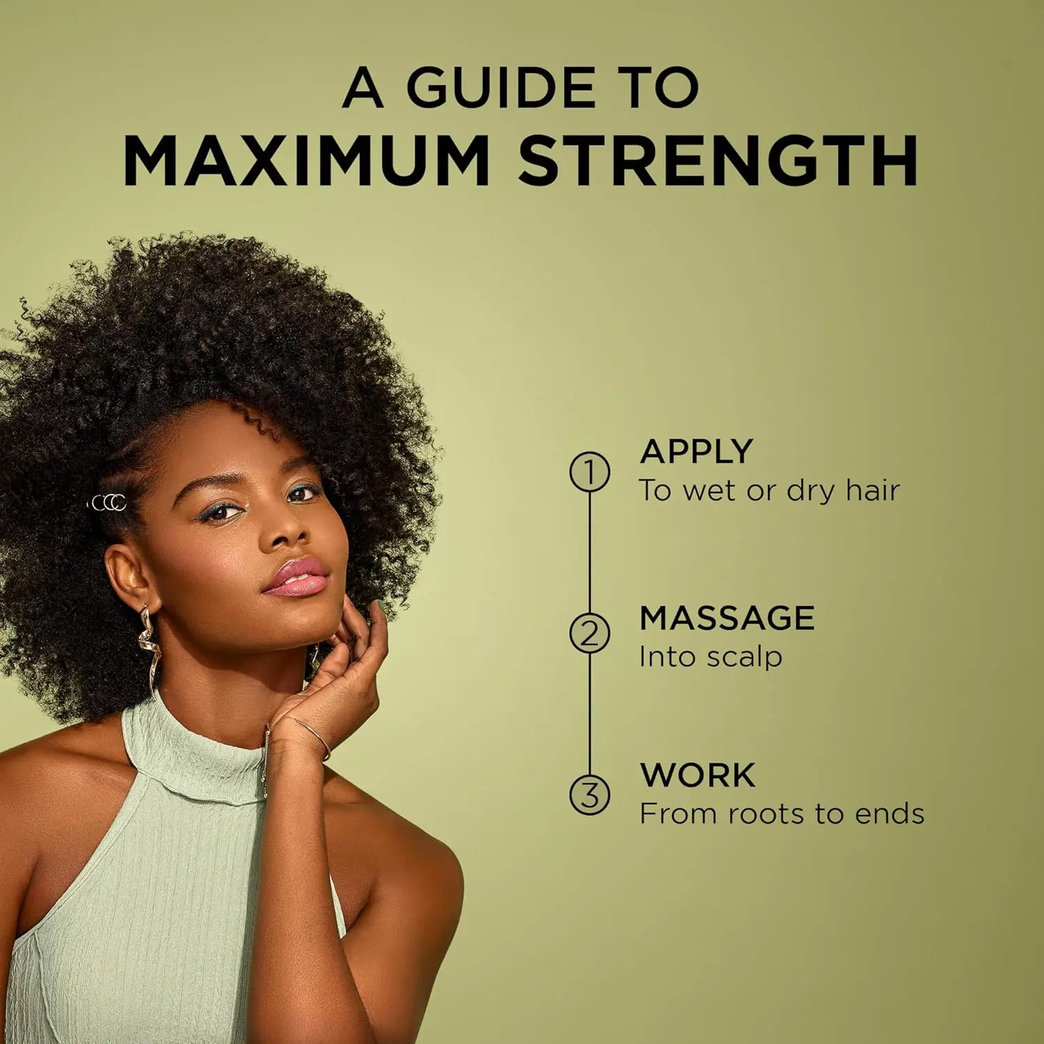 African Pride Feel-It Formula hair oil infused with rosemary, peppermint, and sage to promote healthy hair growth and a nourished, invigorated scalp for all hair types.