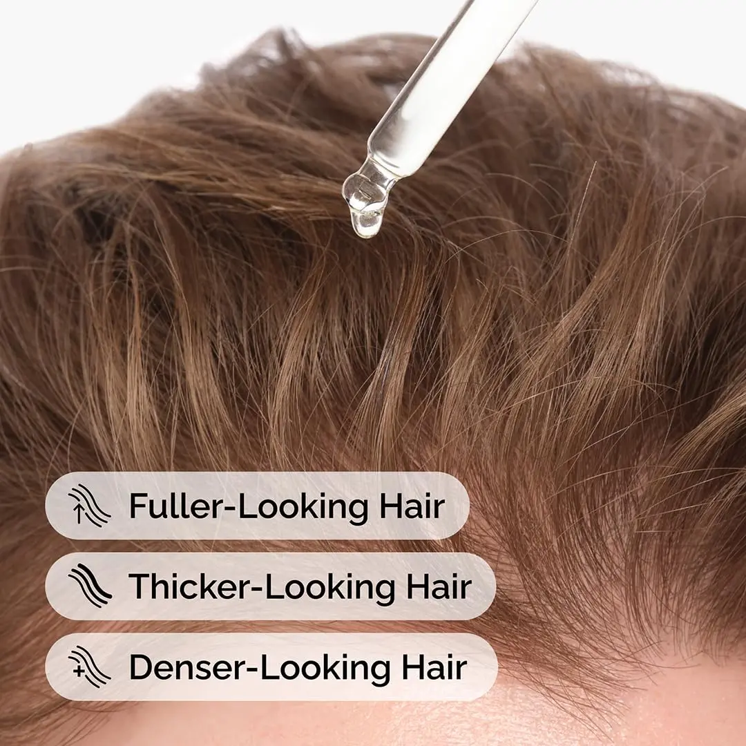 The Ordinary vegan hair growth serum for thinning hair helps support a healthy scalp for denser-looking hair with plant-based extracts and peptide technologies.