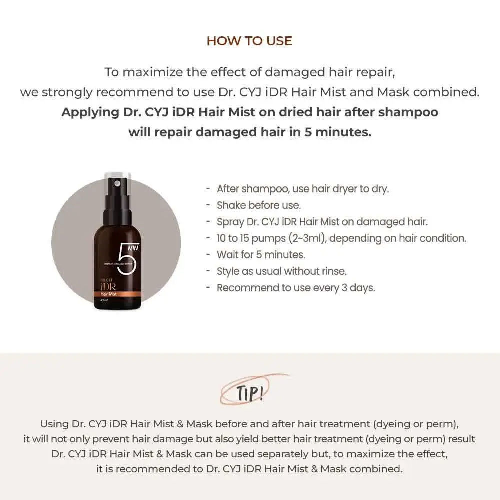 This is a hair repair mist providing instant results, lasting up to 7 days while being clinically proven for safety and effective on all types of hair damage.