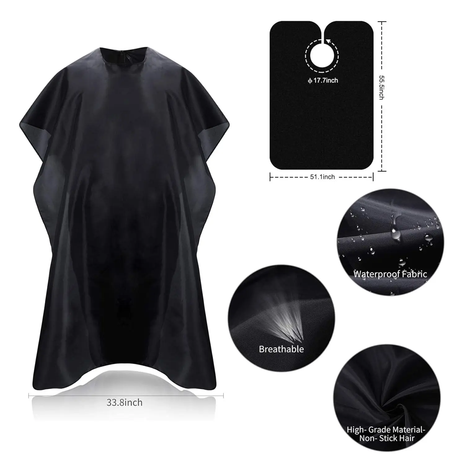 Excefore 12-piece haircut scissors kit with thinning shears and accessories for professional home salon barber use.