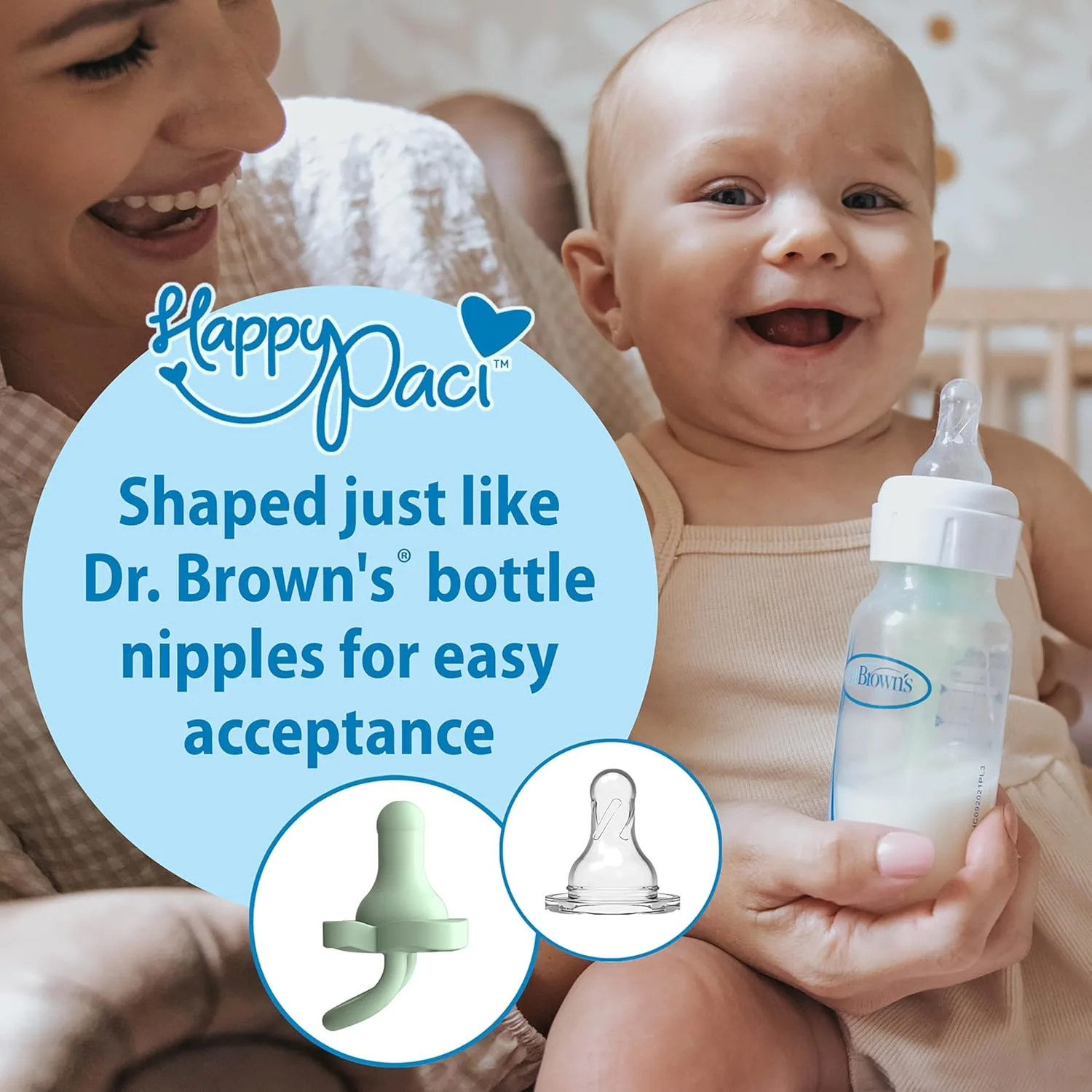 Dr. Brown's HappyPaci Pacifier 0-6m 3-Pack - Image 4