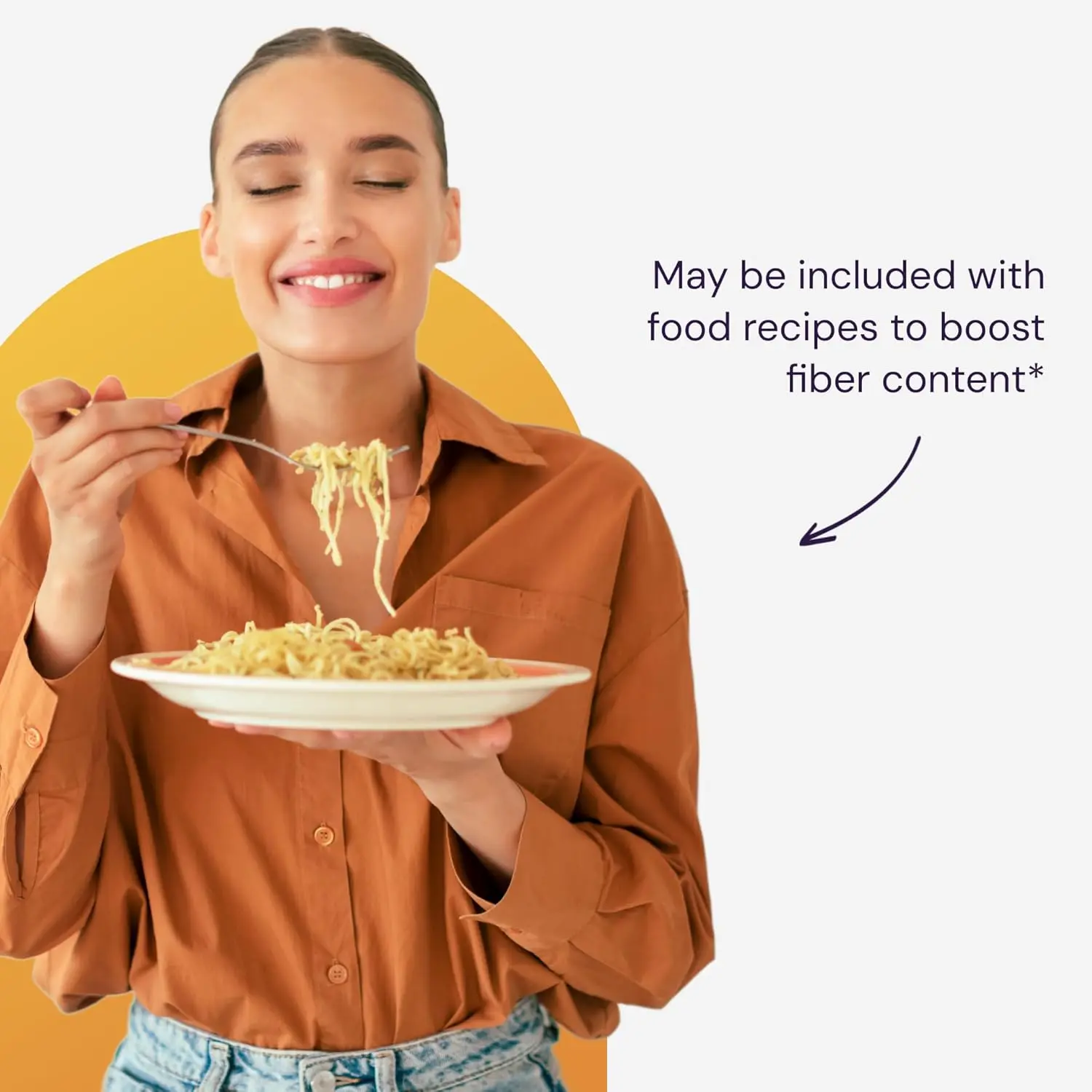 Healthy Origins plant-based fiber powder supplement supports digestive health and promotes gut regularity for both women and men.