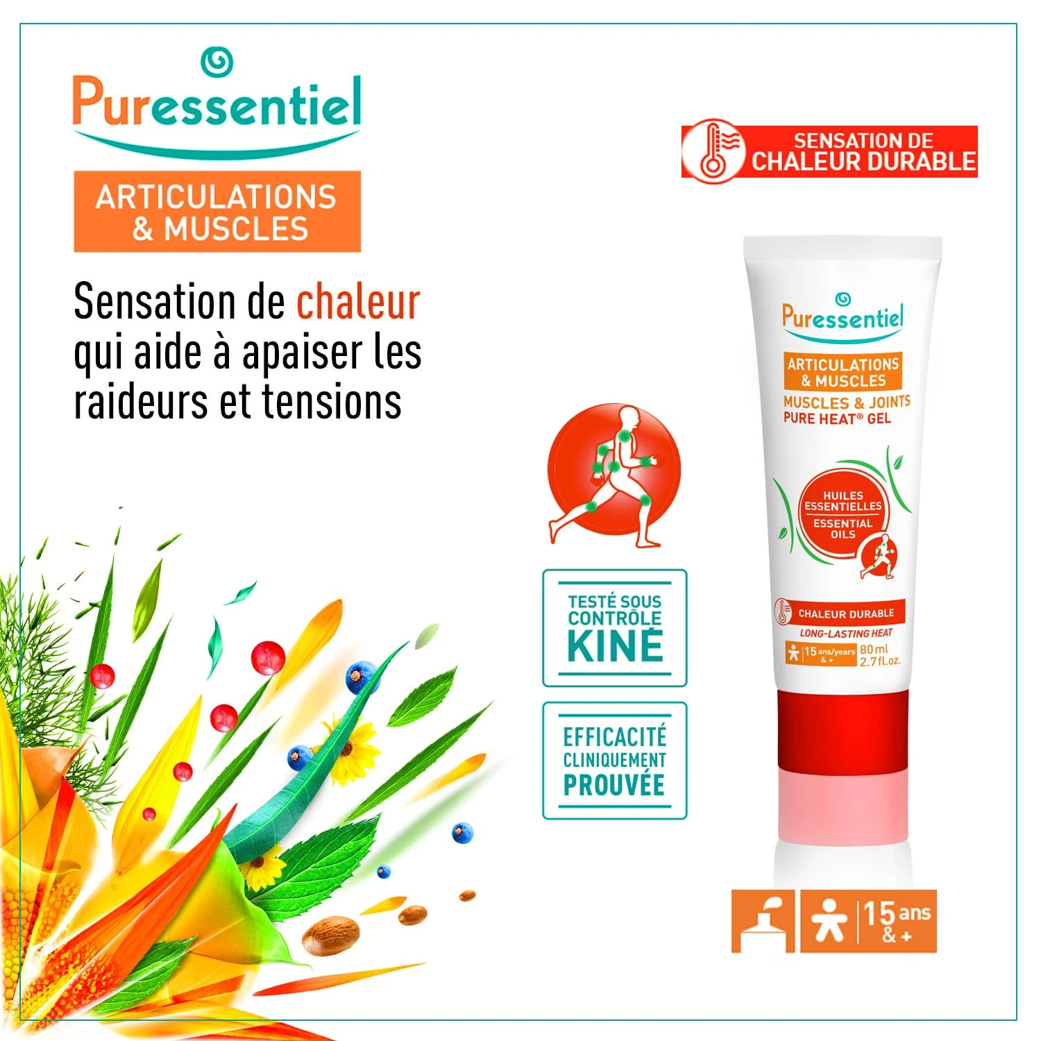 Heat Gel for Muscles & Joints | Puressentiel - Image 3