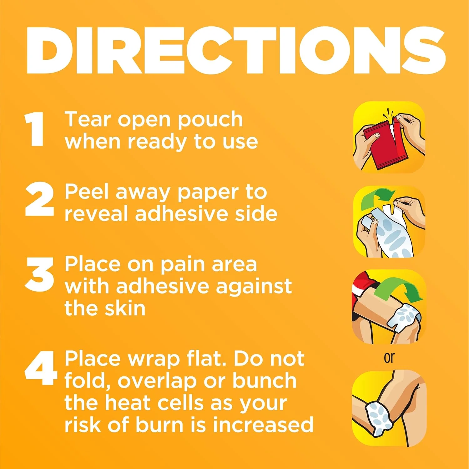 Heat Wraps for Joint Pain Relief - 4 Count - Image 7