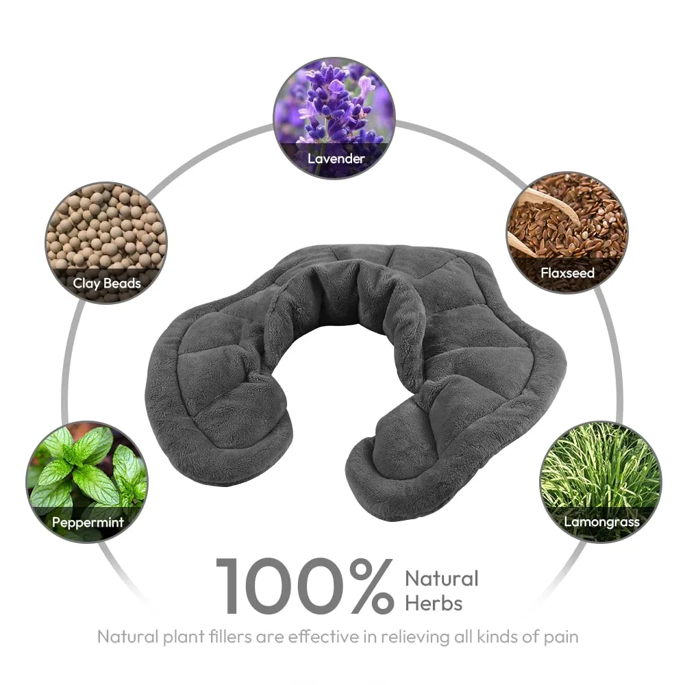 Heated Neck Wrap Shoulder Heating Pad Microwavable - Image 3