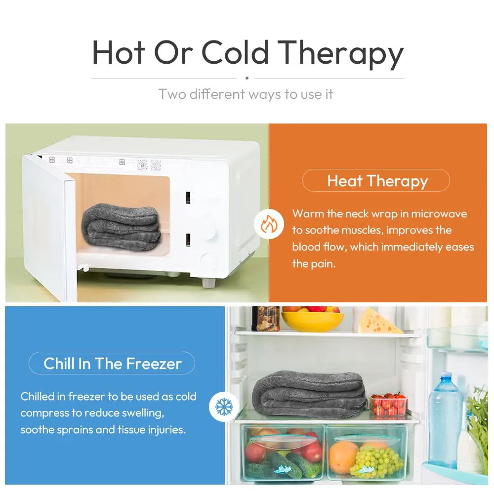 Heated Neck Wrap Shoulder Heating Pad Microwavable - Image 7