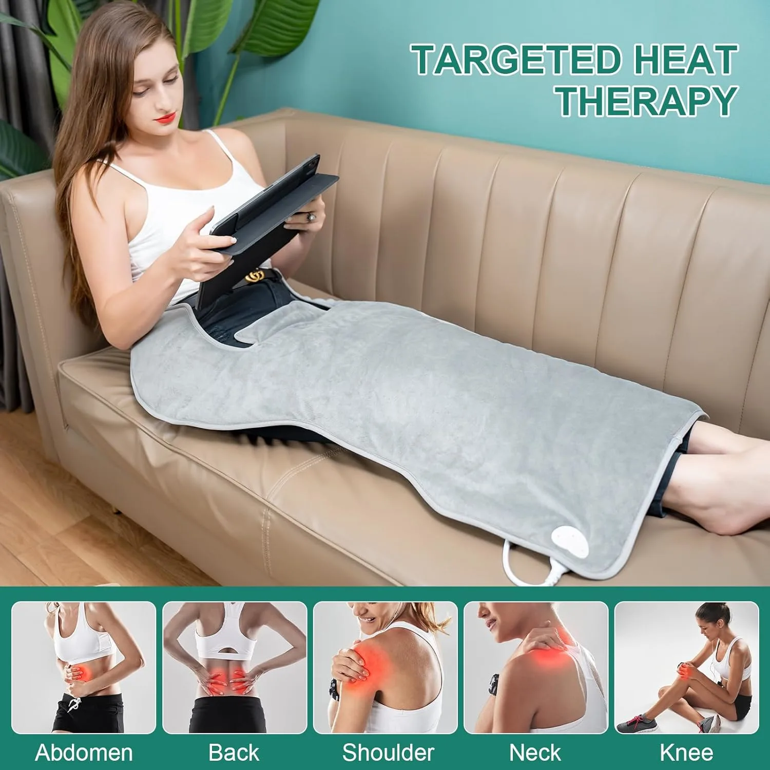 Extra Large Heating Pad for Back Pain Relief - Image 5