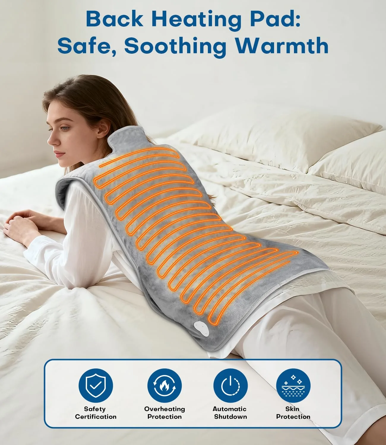 Extra Large Heating Pad for Back Pain Relief - Image 7