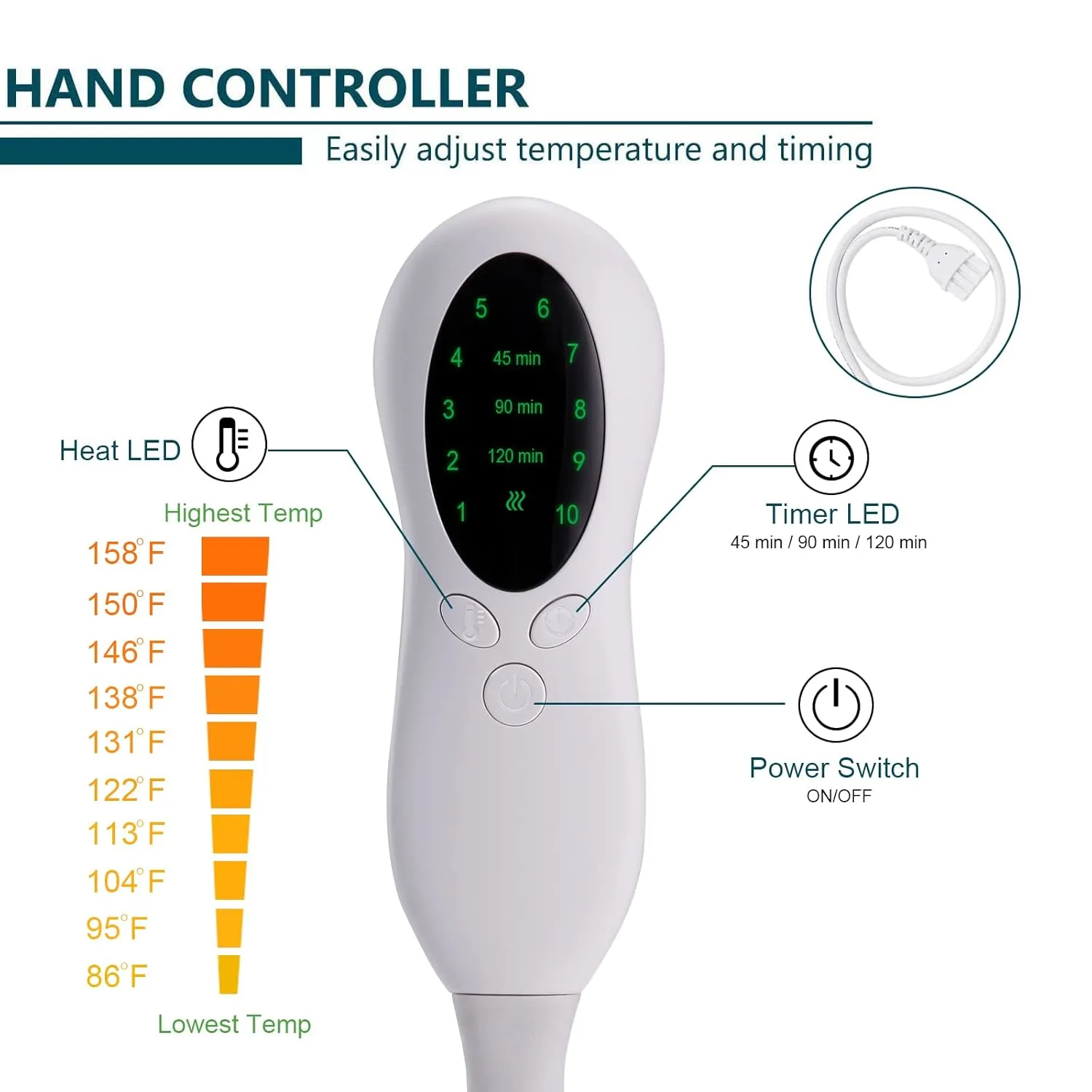 Heating Pad for Back Pain Relief, Moist Therapy, Auto Shut - Image 5