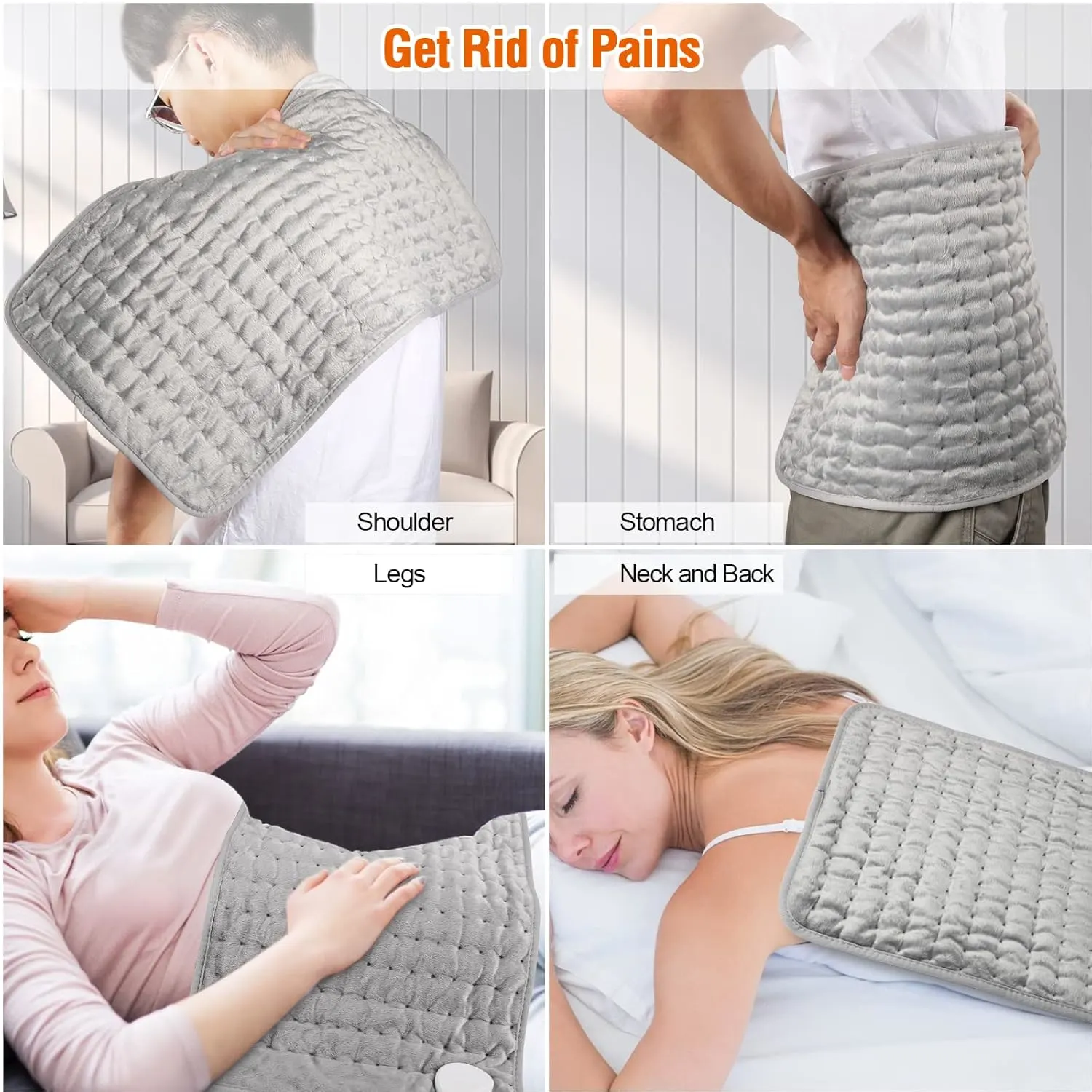 Heating Pad Electric Pain Relief Back Neck Shoulder - Image 6