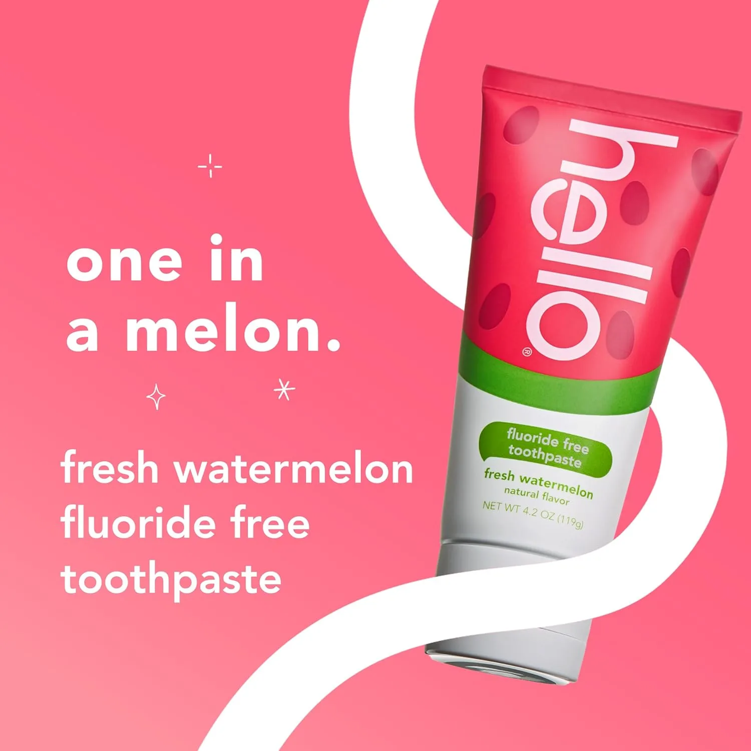 Hello Kids Watermelon Fluoride-Free Toothpaste - Image 2