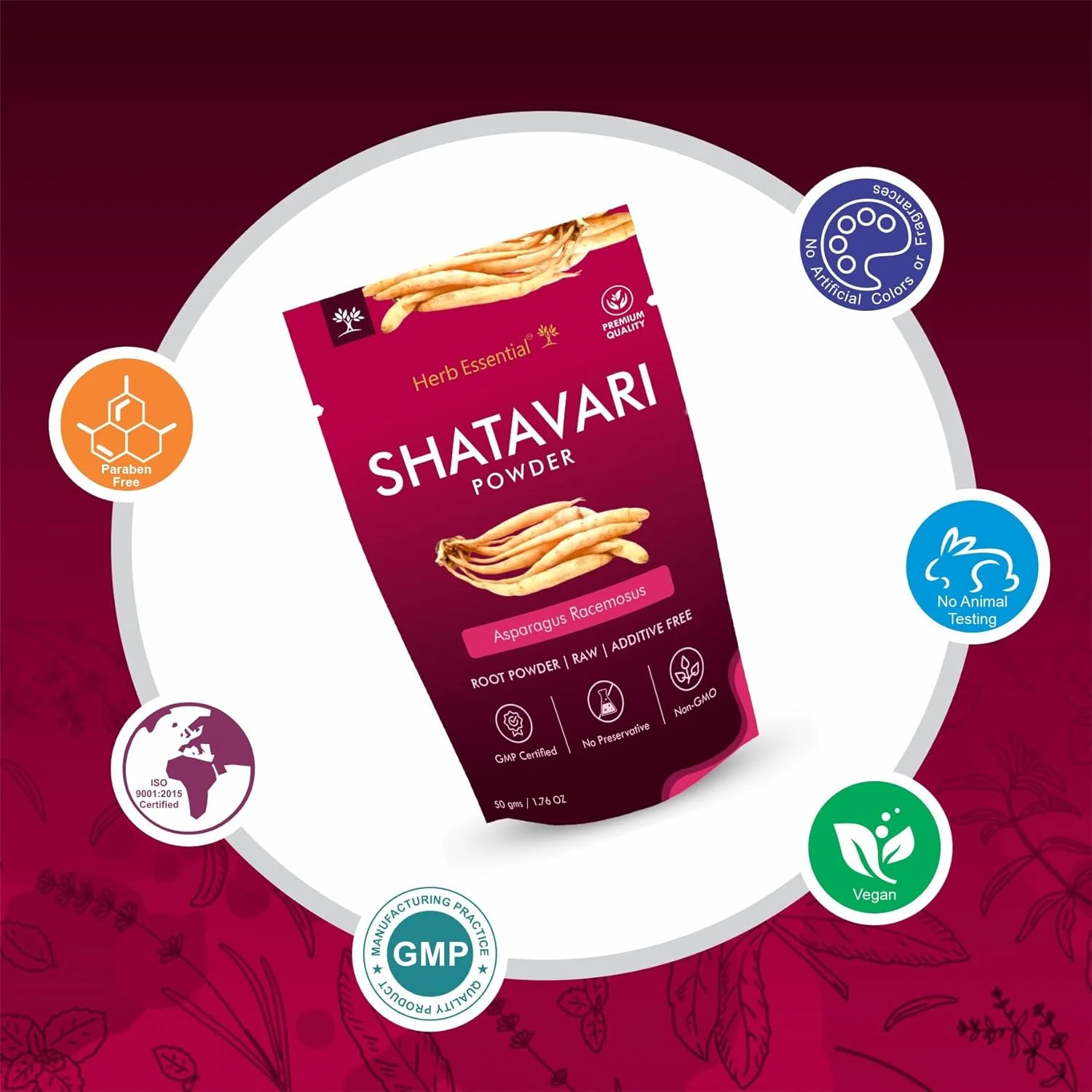 Herb Essential Shatavari Powder 50g - Pack of 2 - Image 3