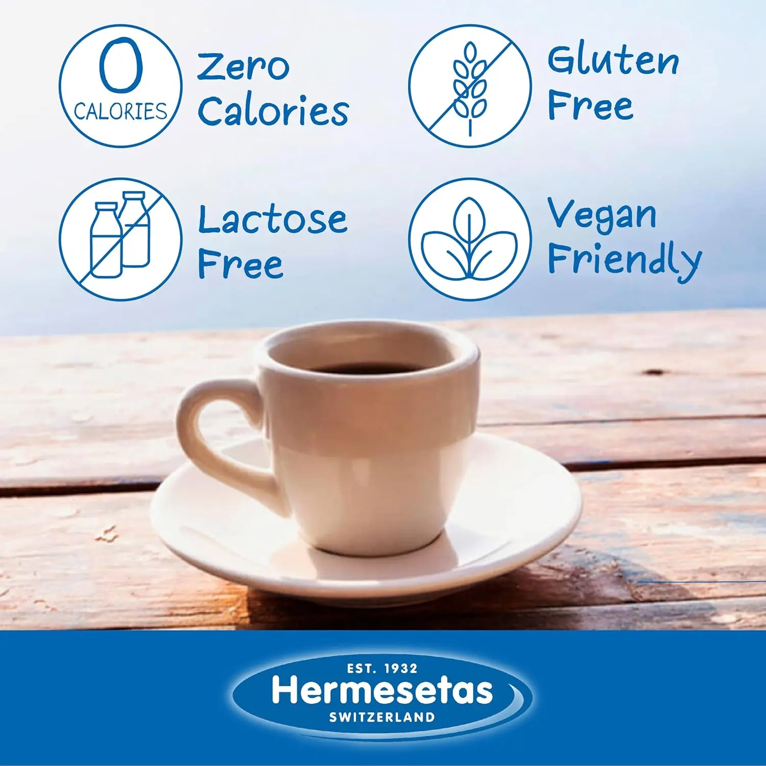This is a package of 1200 Hermesetas original mini sweetener tablets, suitable for diabetics.