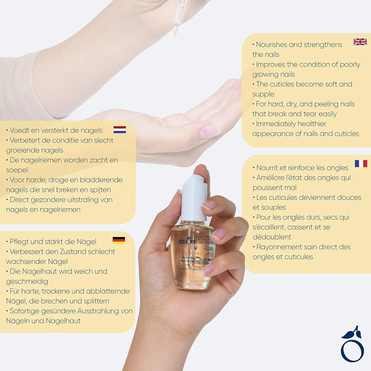 Herome Nail Bath Oil - Strengthens & Softens Nails - Image 6