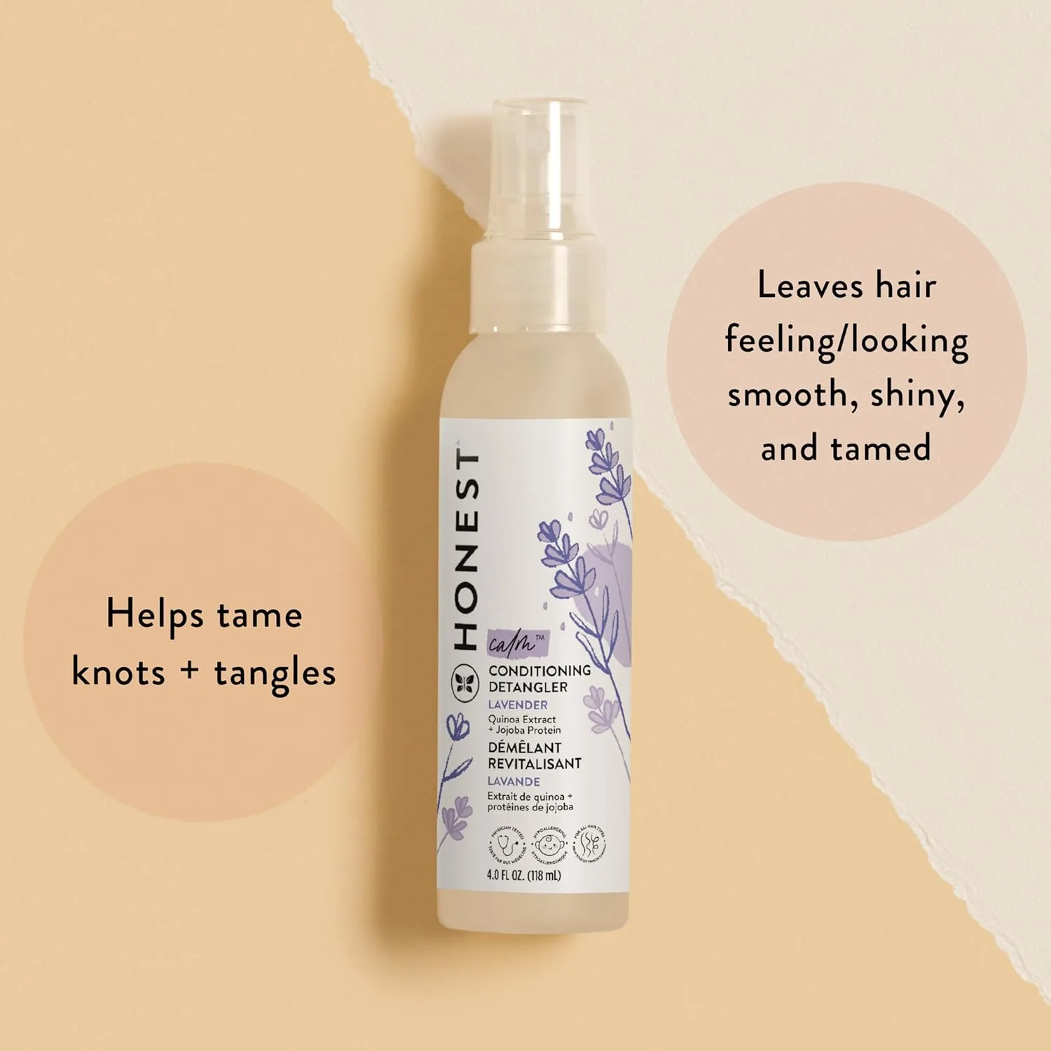 Honest Detangler Lavender - Plant Based - Image 2