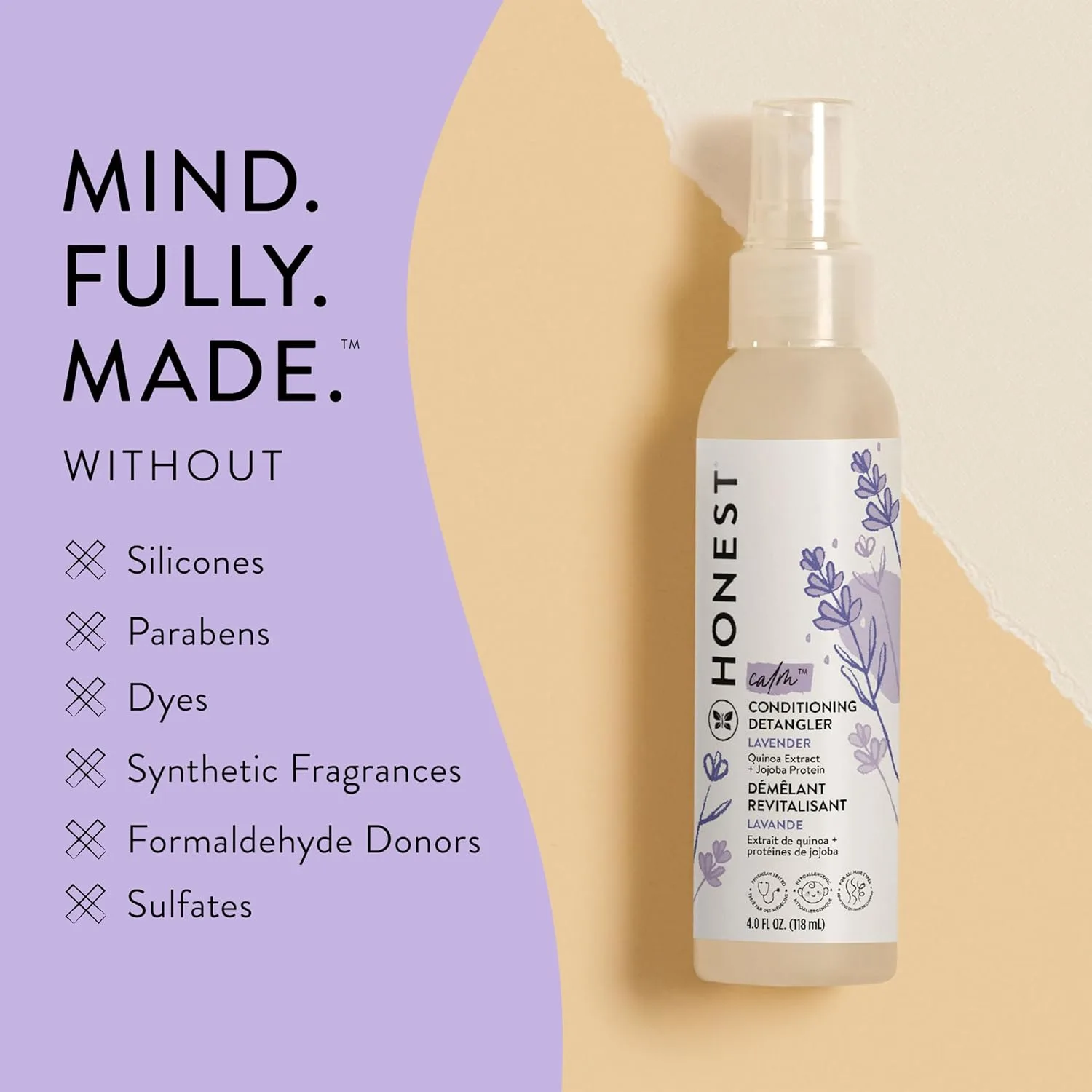 Honest Detangler Lavender - Plant Based - Image 4