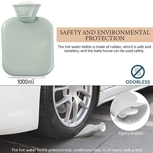 Hot Water Bottle with Plush Waist Cover for Pain Relief - Image 5