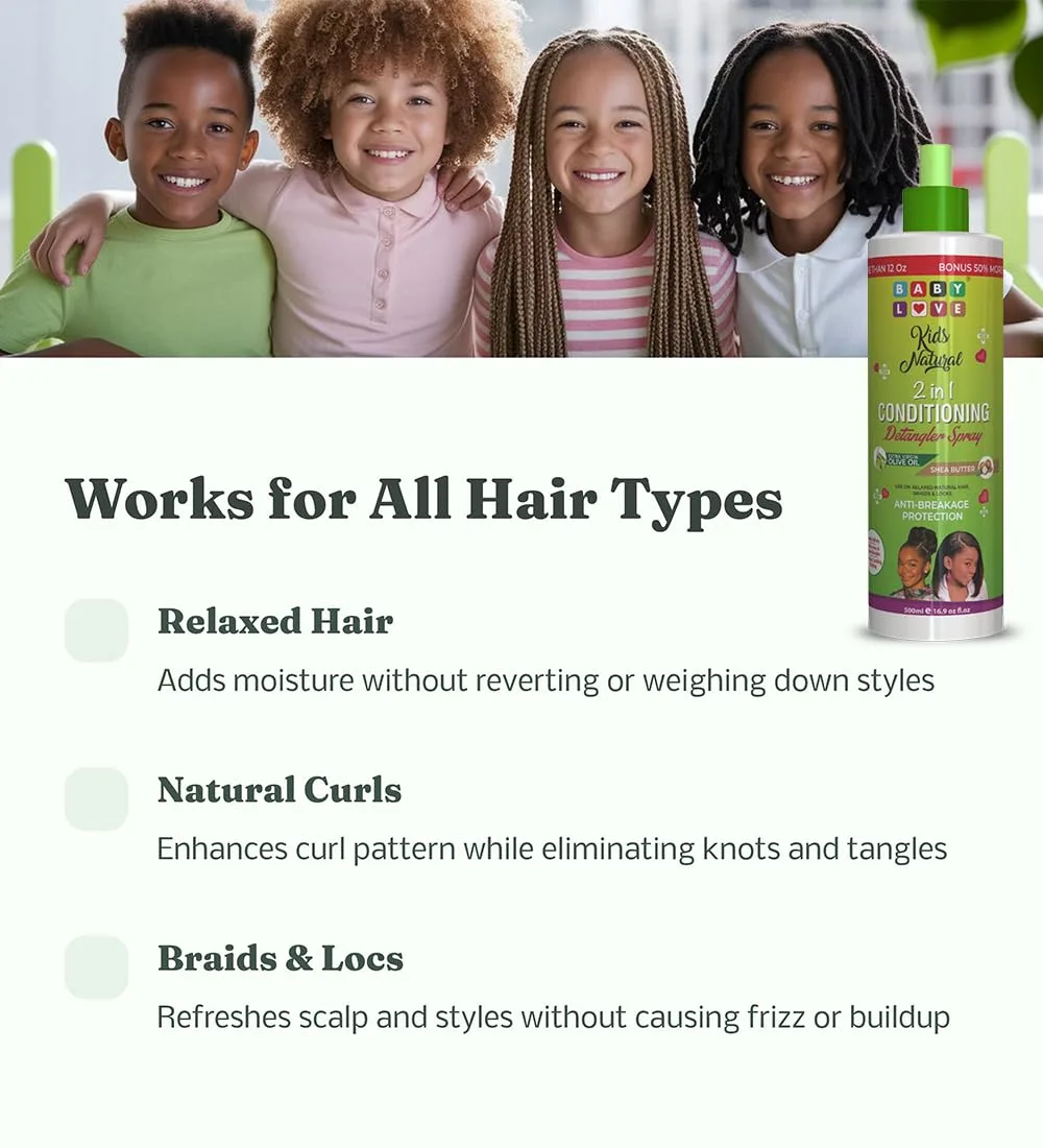 ICAN Kids 2-in-1 Detangling Shea Butter Spray - Image 3