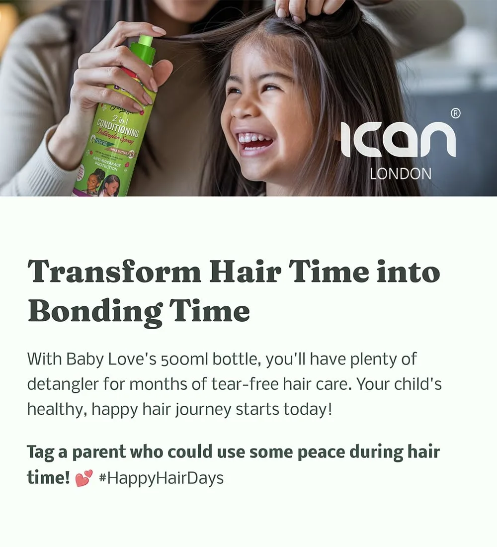 ICAN Kids 2-in-1 Detangling Shea Butter Spray - Image 6