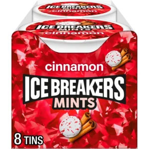 ICE BREAKERS Cinnamon Sugar Free Mints 8 Pack
