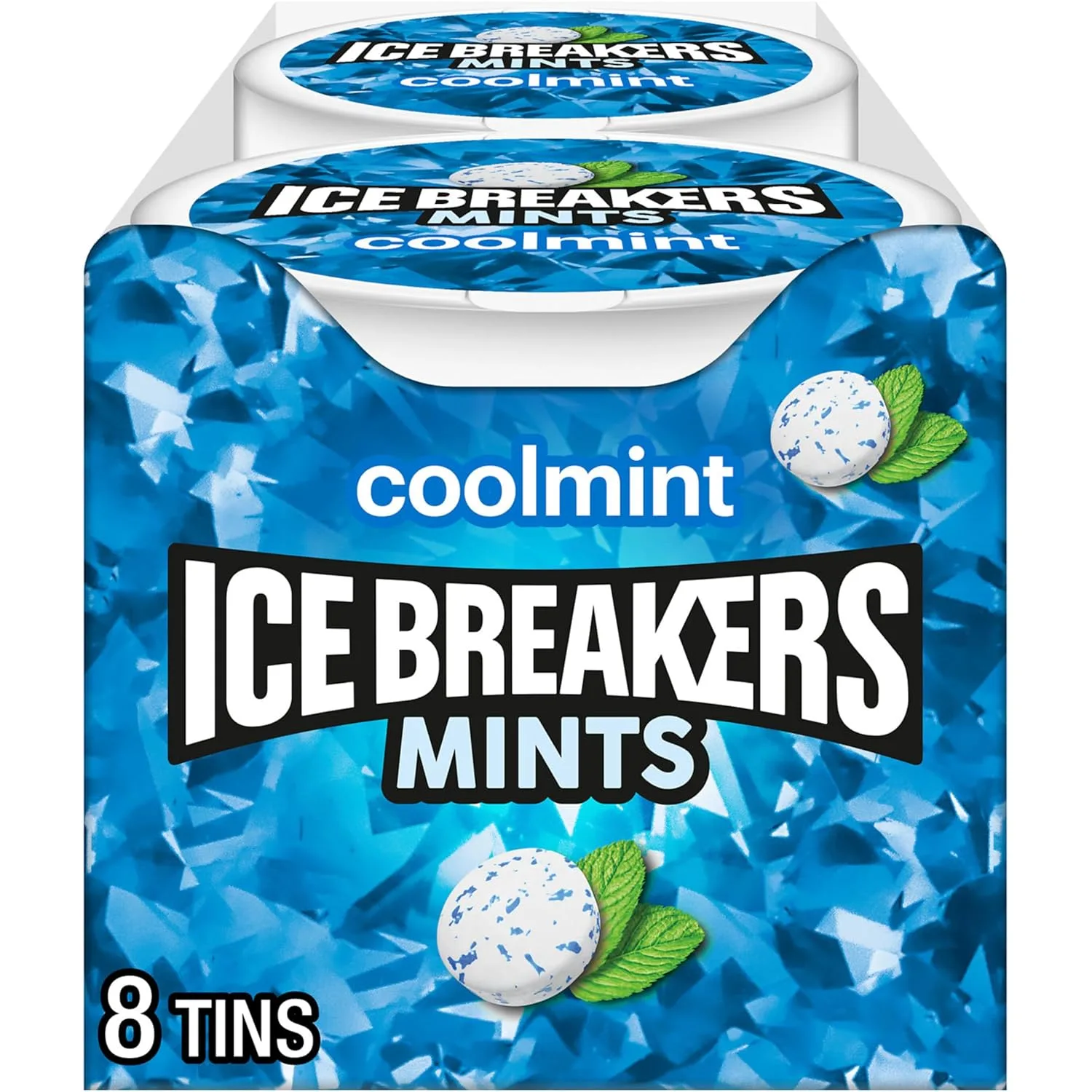 ICE BREAKERS Coolmint Sugar Free Mints - 8 Pack